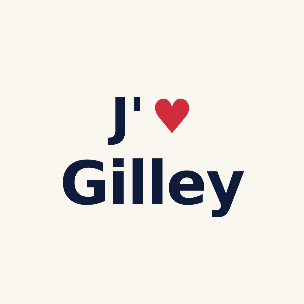 Tasse personnalisée Gilley — design J'aime Gilley