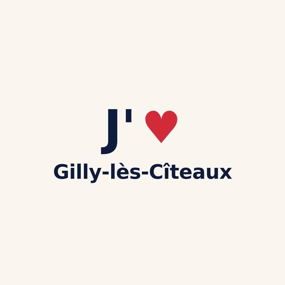 Tasse personnalisée Gilly-lès-Cîteaux — design J'aime Gilly-lès-Cîteaux