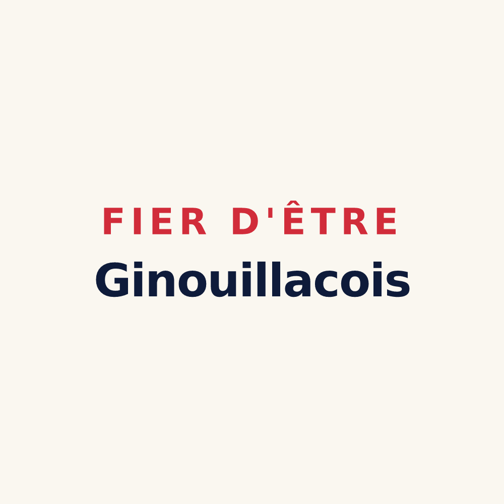 Tasse « Fier d'être Ginouillacois » — design pour Ginouillac