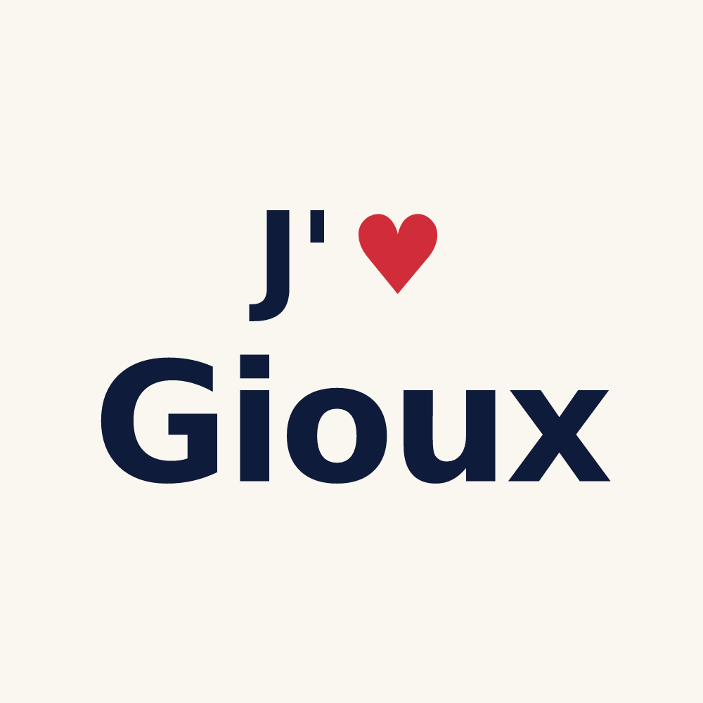 Tasse personnalisée Gioux — design J'aime Gioux