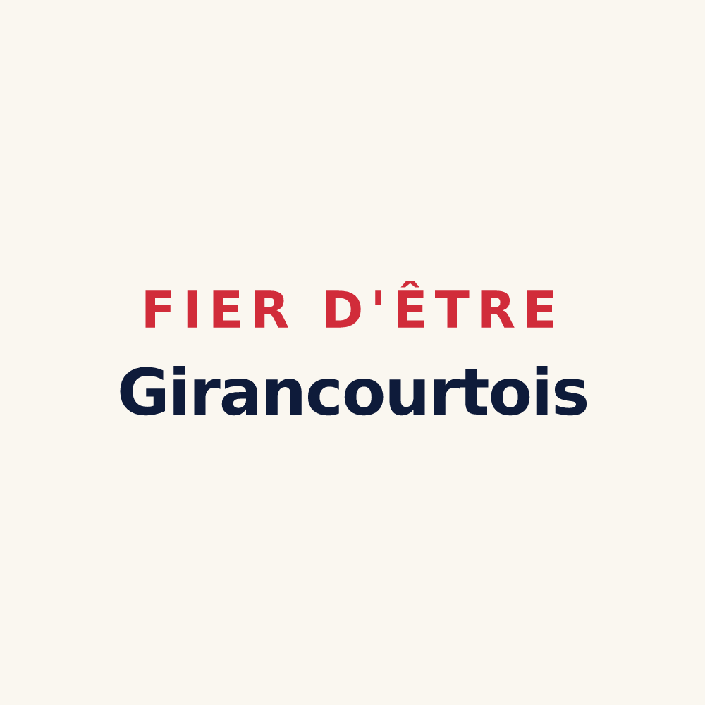 Tasse « Fier d'être Girancourtois » — design pour Girancourt