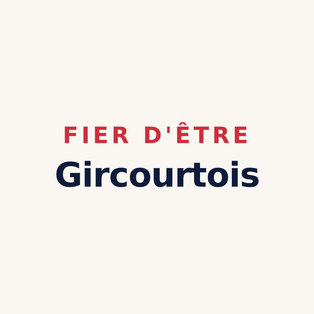 Tasse « Fier d'être Gircourtois » — design pour Gircourt-lès-Viéville