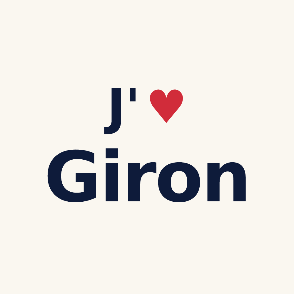 Tasse personnalisée Giron — design J'aime Giron