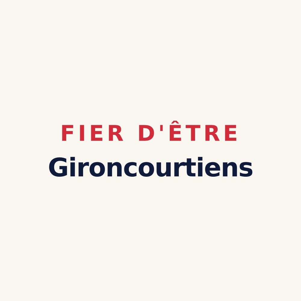 Tasse « Fier d'être Gironcourtiens » — design pour Gironcourt-sur-Vraine