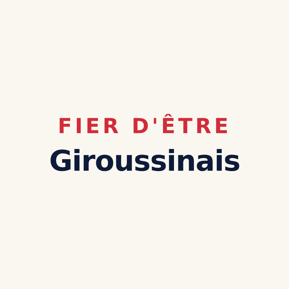 Tasse « Fier d'être Giroussinais » — design pour Giroussens