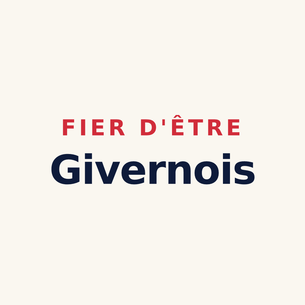 Tasse « Fier d'être Givernois » — design pour Giverny