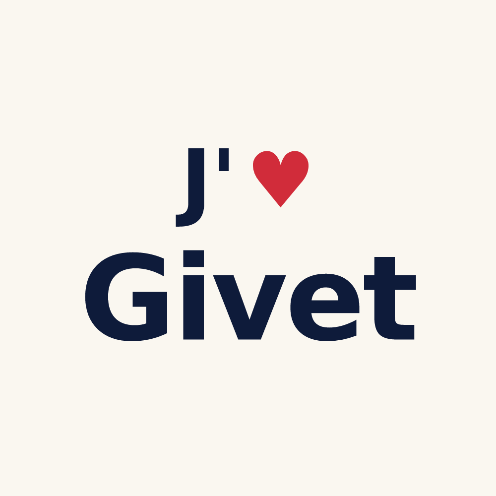 Tasse personnalisée Givet — design J'aime Givet
