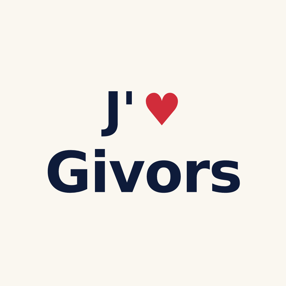 Tasse personnalisée Givors — design J'aime Givors