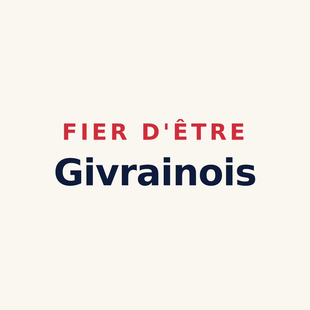 Tasse « Fier d'être Givrainois » — design pour Givraines