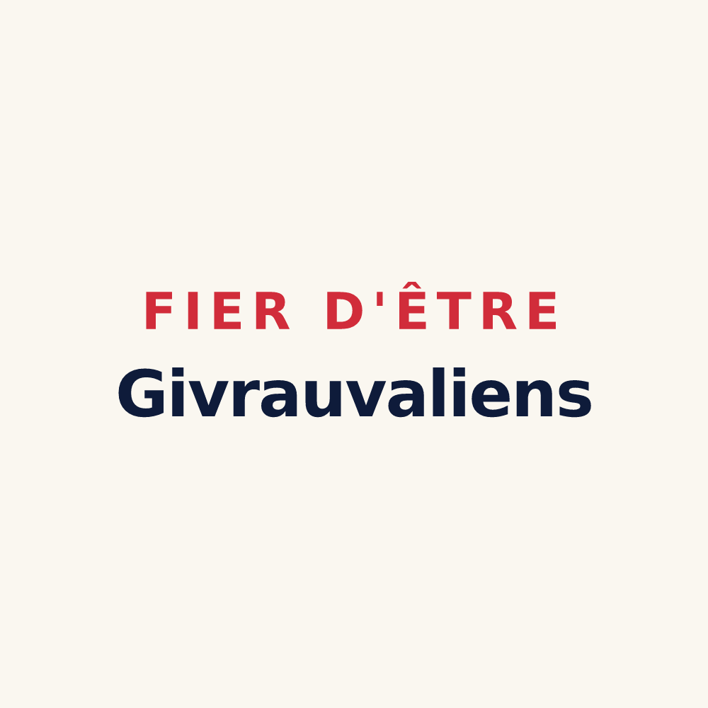 Tasse « Fier d'être Givrauvaliens » — design pour Givrauval