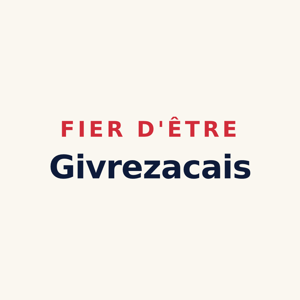 Tasse « Fier d'être Givrezacais » — design pour Givrezac