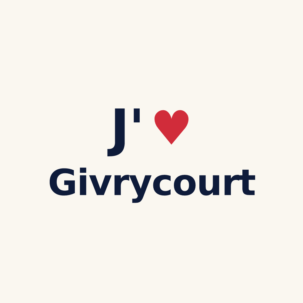 Tasse personnalisée Givrycourt — design J'aime Givrycourt