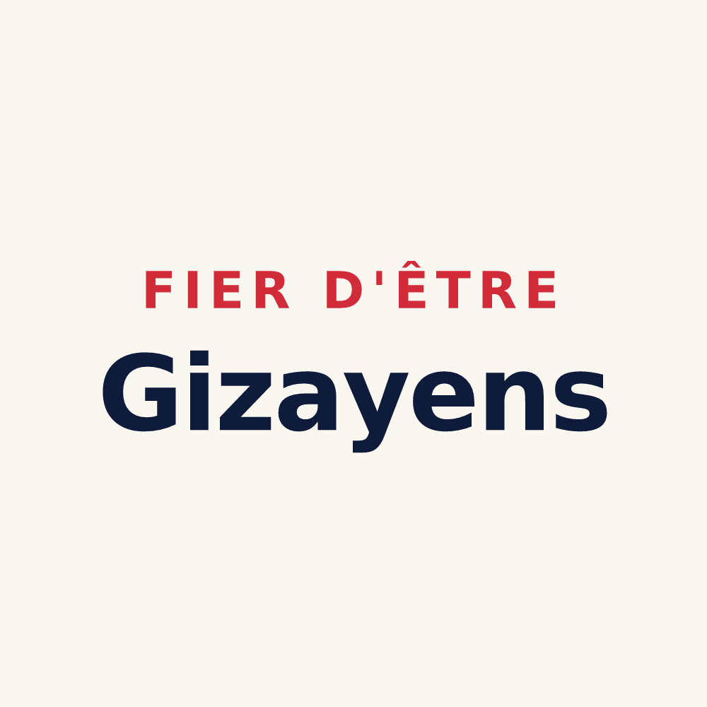 Tasse « Fier d'être Gizayens » — design pour Gizay