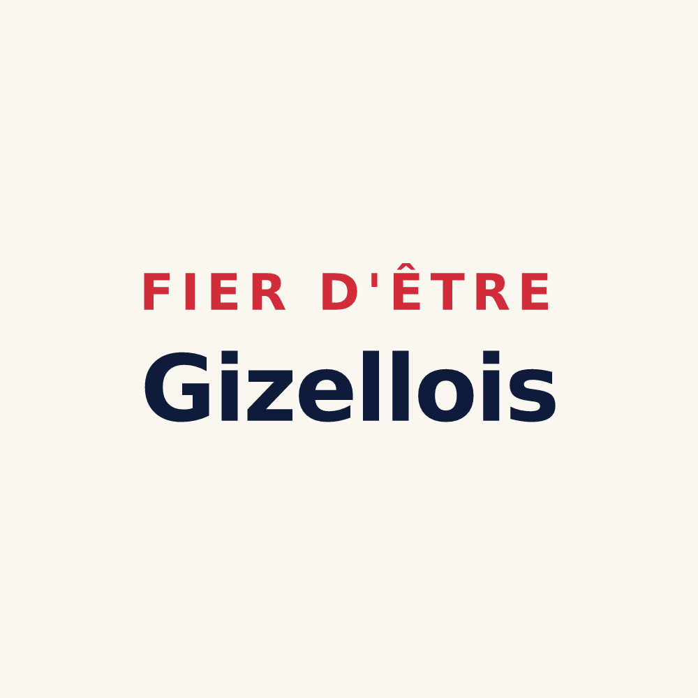 Tasse « Fier d'être Gizellois » — design pour Gizeux