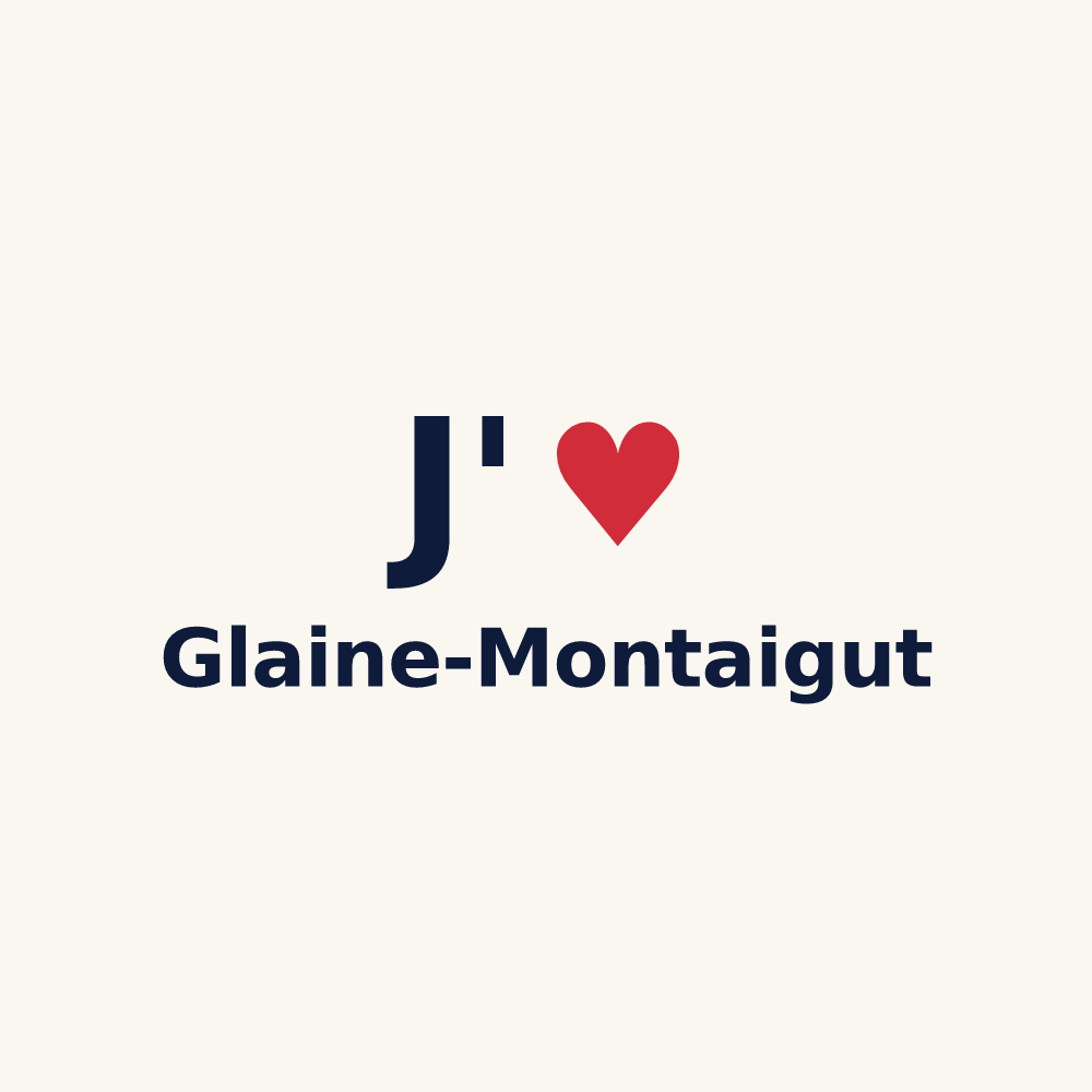 Tasse personnalisée Glaine-Montaigut — design J'aime Glaine-Montaigut