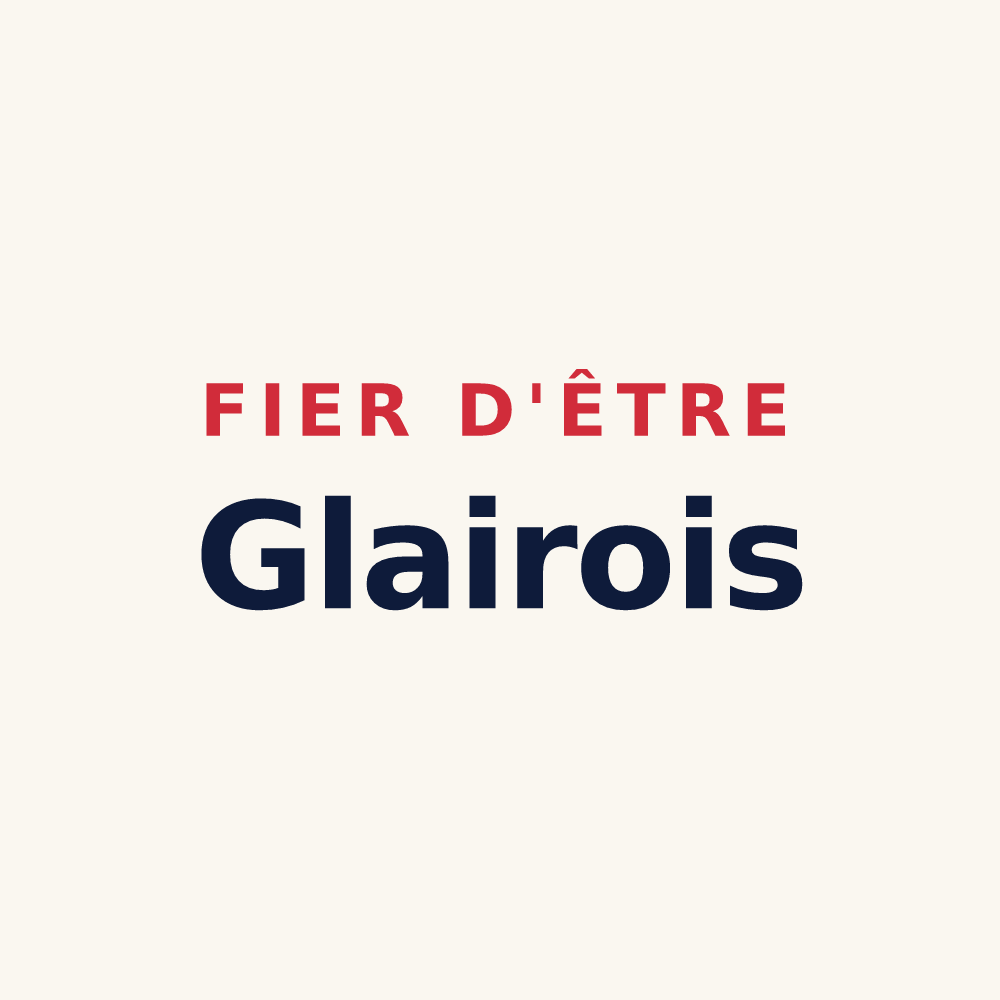 Tasse « Fier d'être Glairois » — design pour Glaire