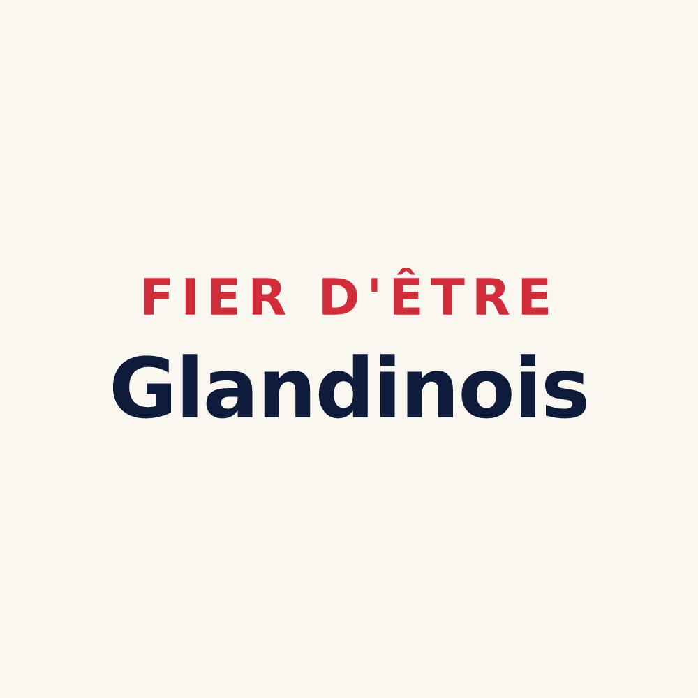 Tasse « Fier d'être Glandinois » — design pour Gland