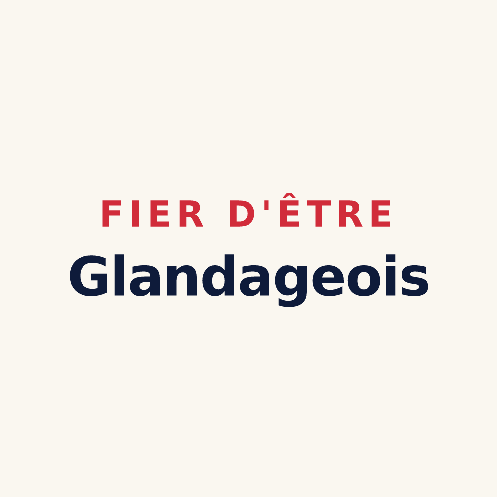 Tasse « Fier d'être Glandageois » — design pour Glandage