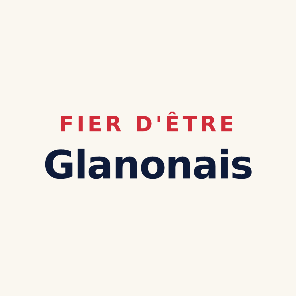 Tasse « Fier d'être Glanonais » — design pour Glanon