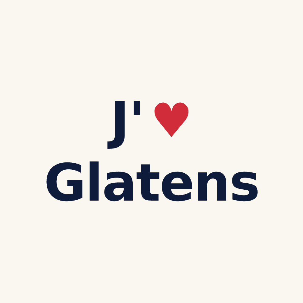 Tasse personnalisée Glatens — design J'aime Glatens