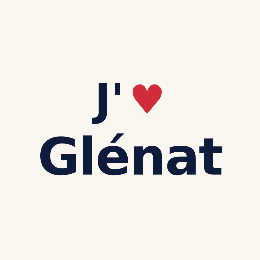 Tasse personnalisée Glénat — design J'aime Glénat