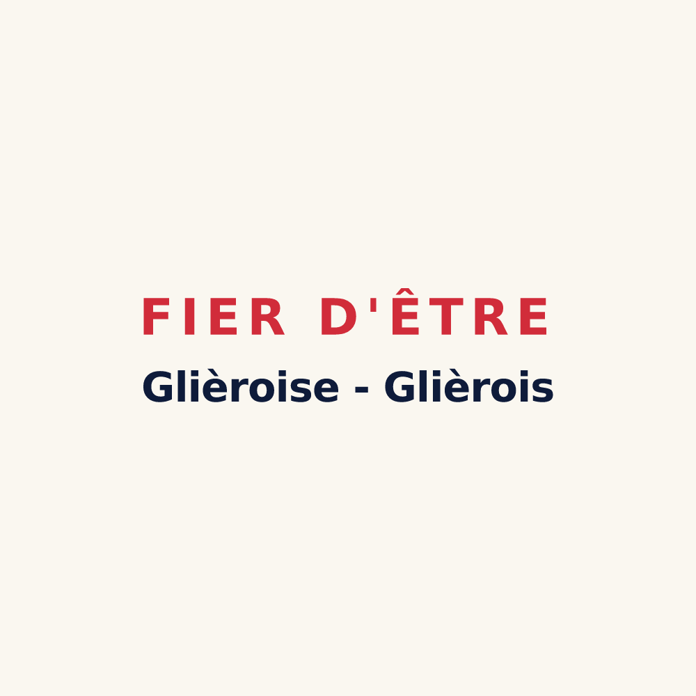 Tasse « Fier d'être Glièroise - Glièrois » — design pour Glières-Val-de-Borne