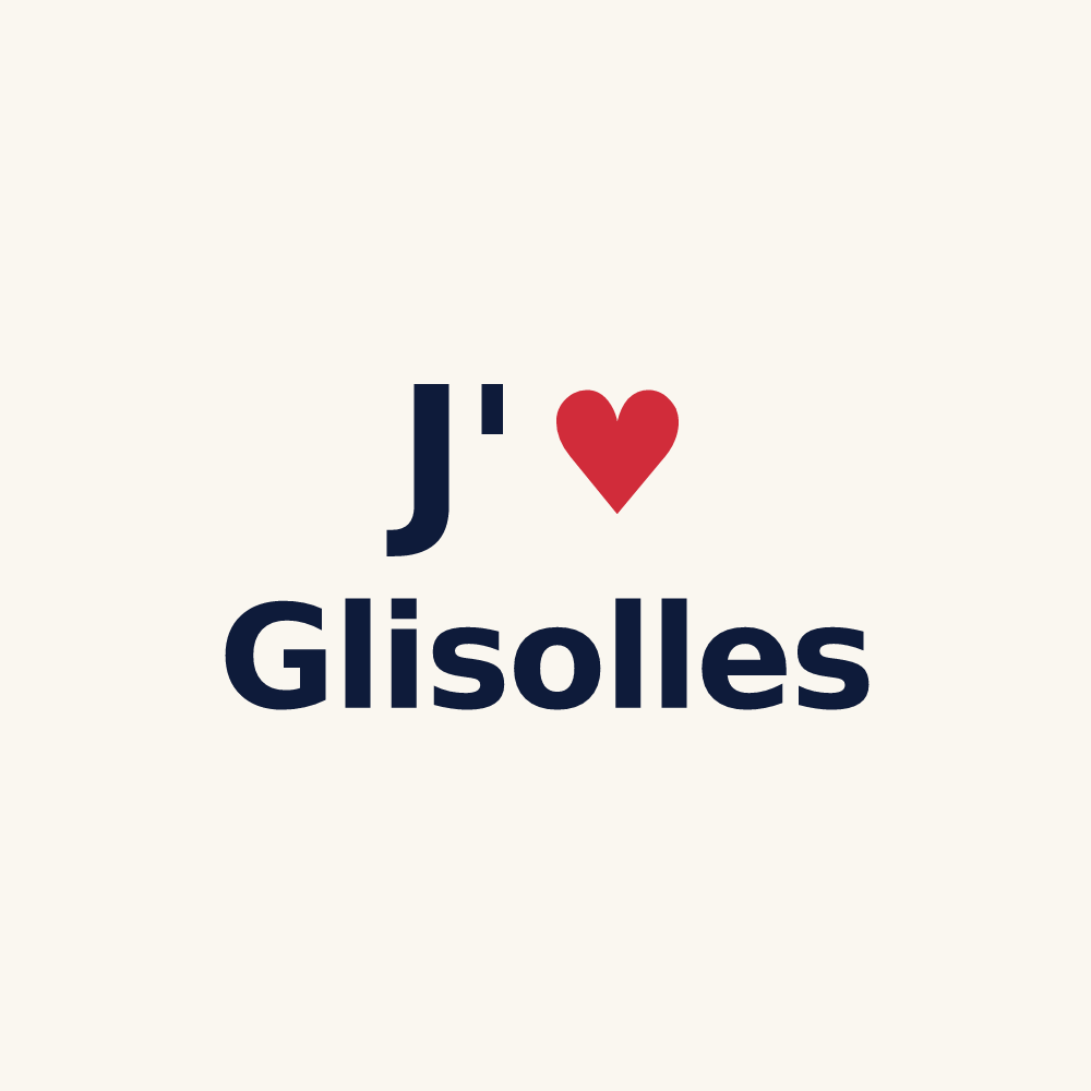 Tasse personnalisée Glisolles — design J'aime Glisolles