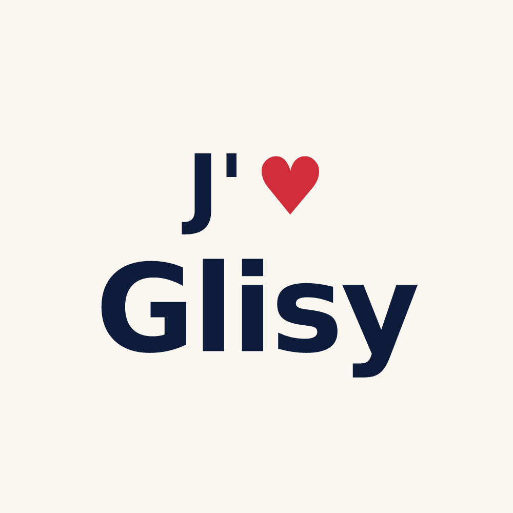 Tasse personnalisée Glisy — design J'aime Glisy