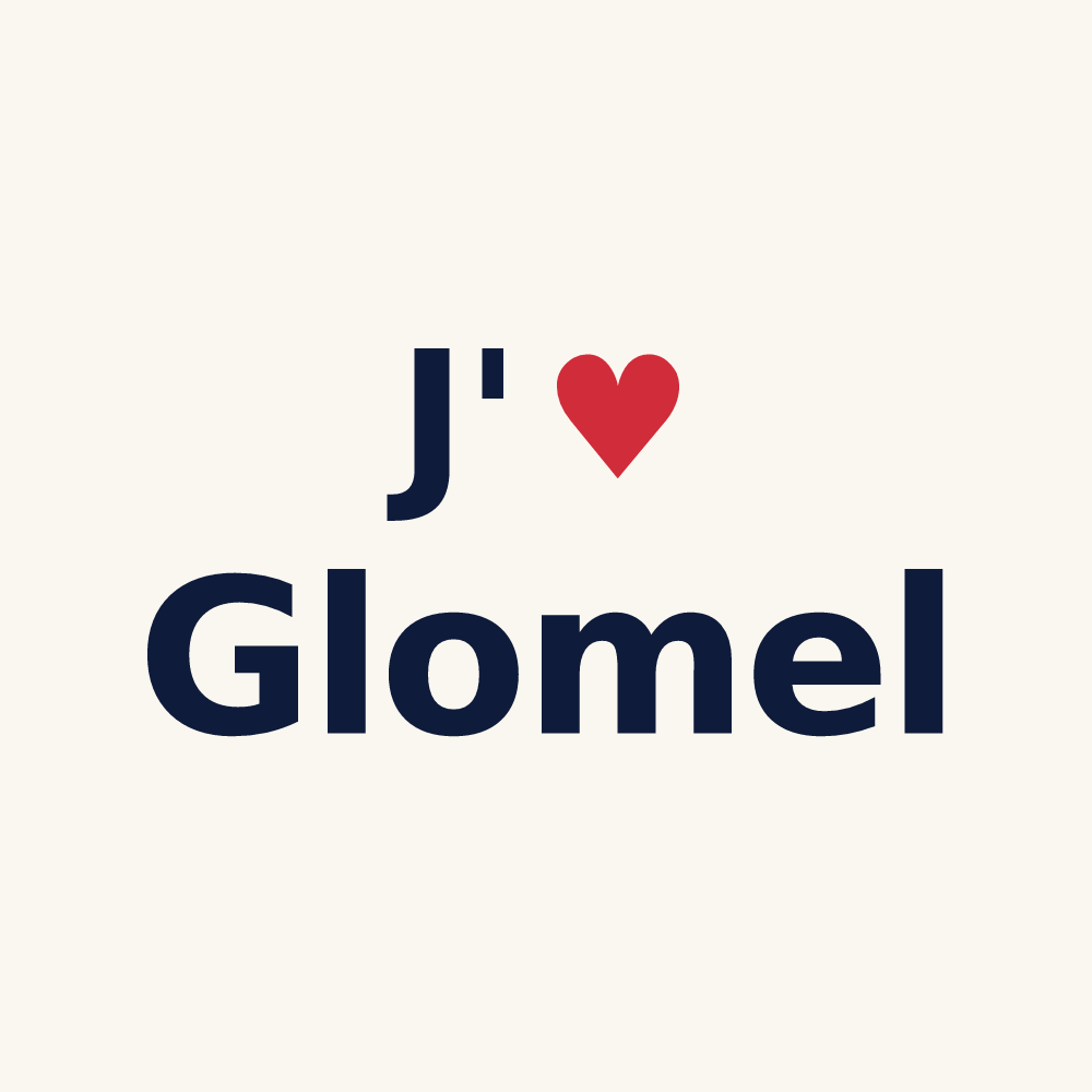 Tasse personnalisée Glomel — design J'aime Glomel