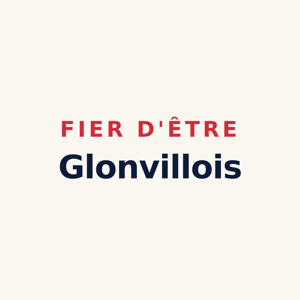 Tasse « Fier d'être Glonvillois » — design pour Glonville