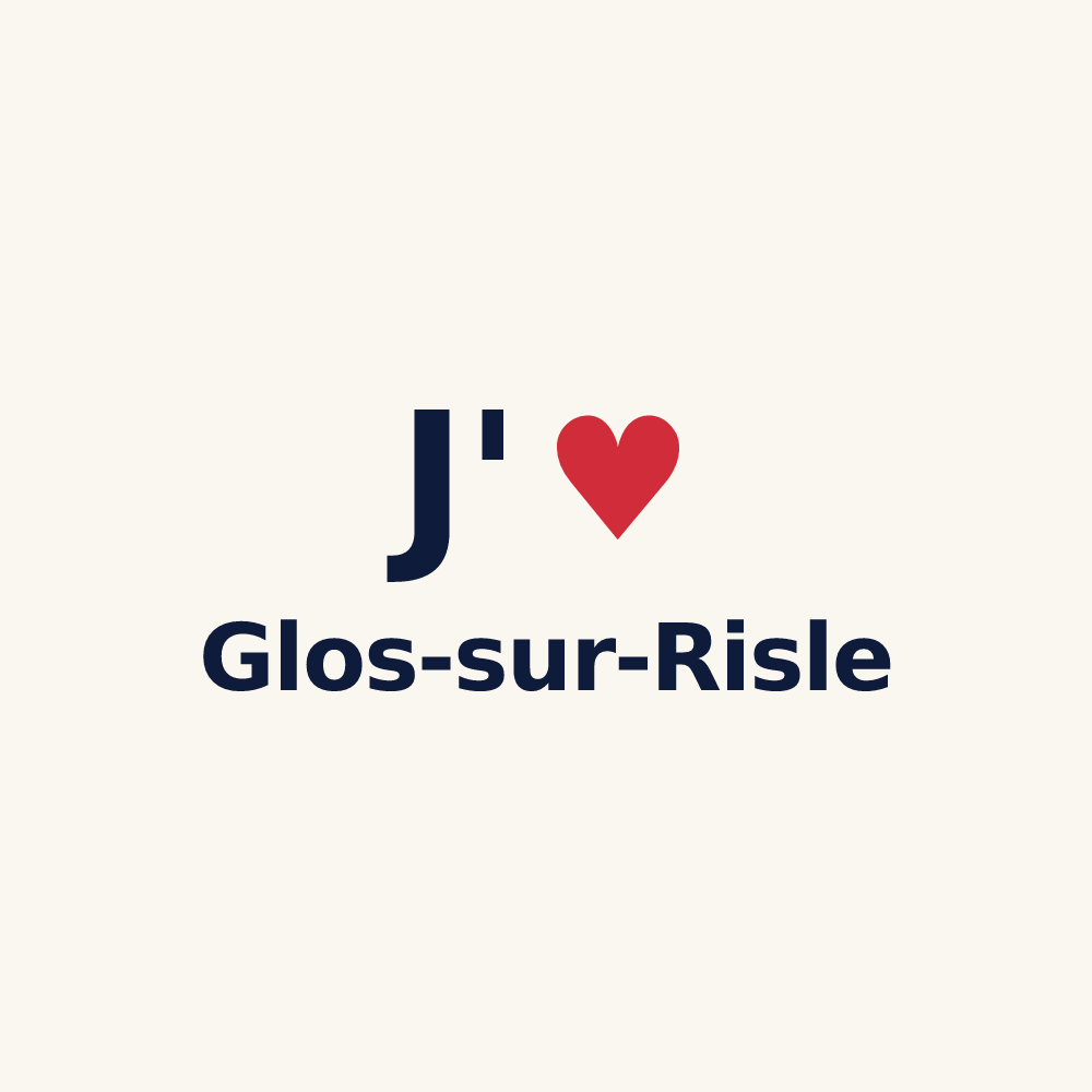 Tasse personnalisée Glos-sur-Risle — design J'aime Glos-sur-Risle