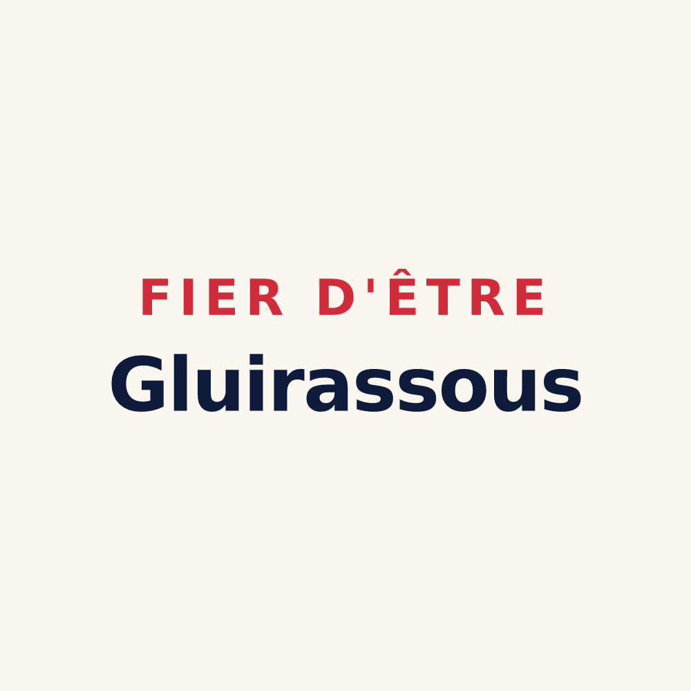 Tasse « Fier d'être Gluirassous » — design pour Gluiras