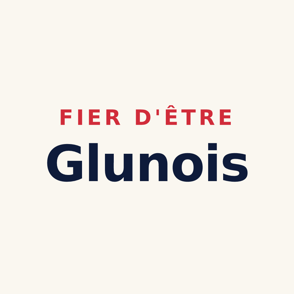 Tasse « Fier d'être Glunois » — design pour Glun