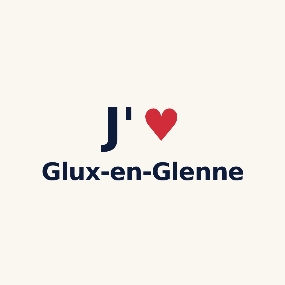 Tasse personnalisée Glux-en-Glenne — design J'aime Glux-en-Glenne