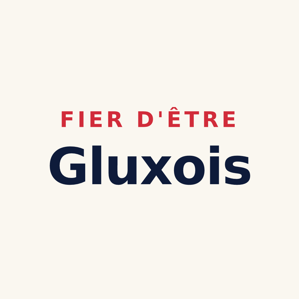 Tasse « Fier d'être Gluxois » — design pour Glux-en-Glenne