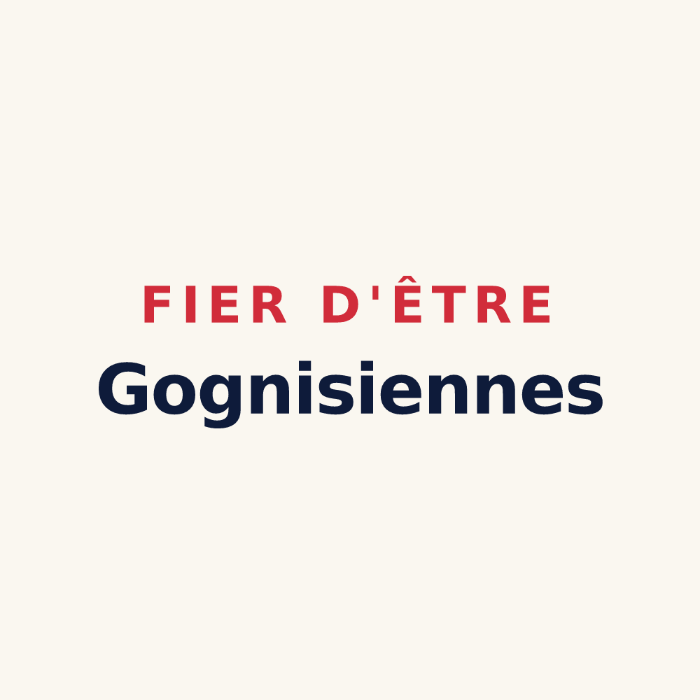 Tasse « Fier d'être Gognisiennes » — design pour Gognies-Chaussée