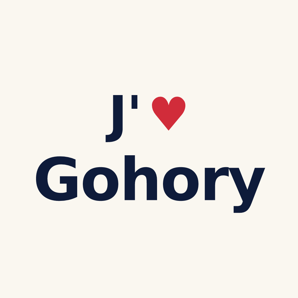 Tasse personnalisée Gohory — design J'aime Gohory