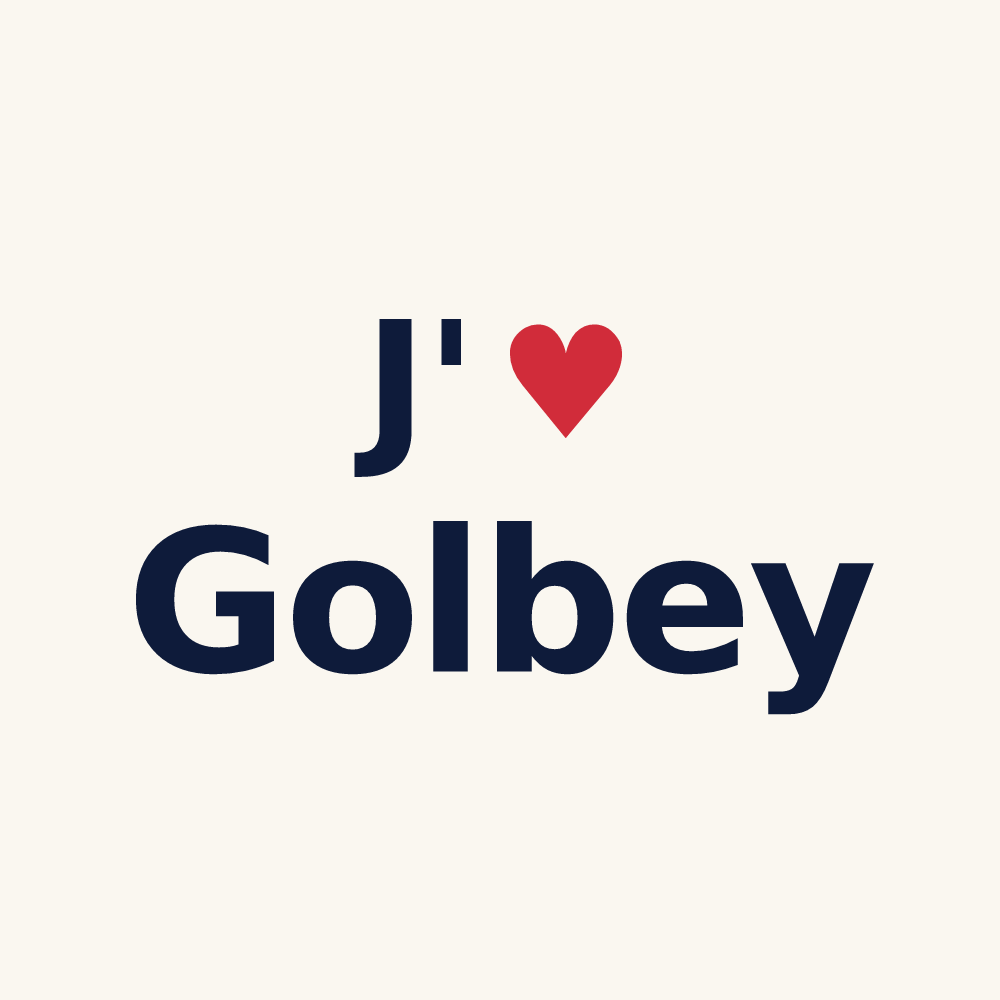 Tasse personnalisée Golbey — design J'aime Golbey