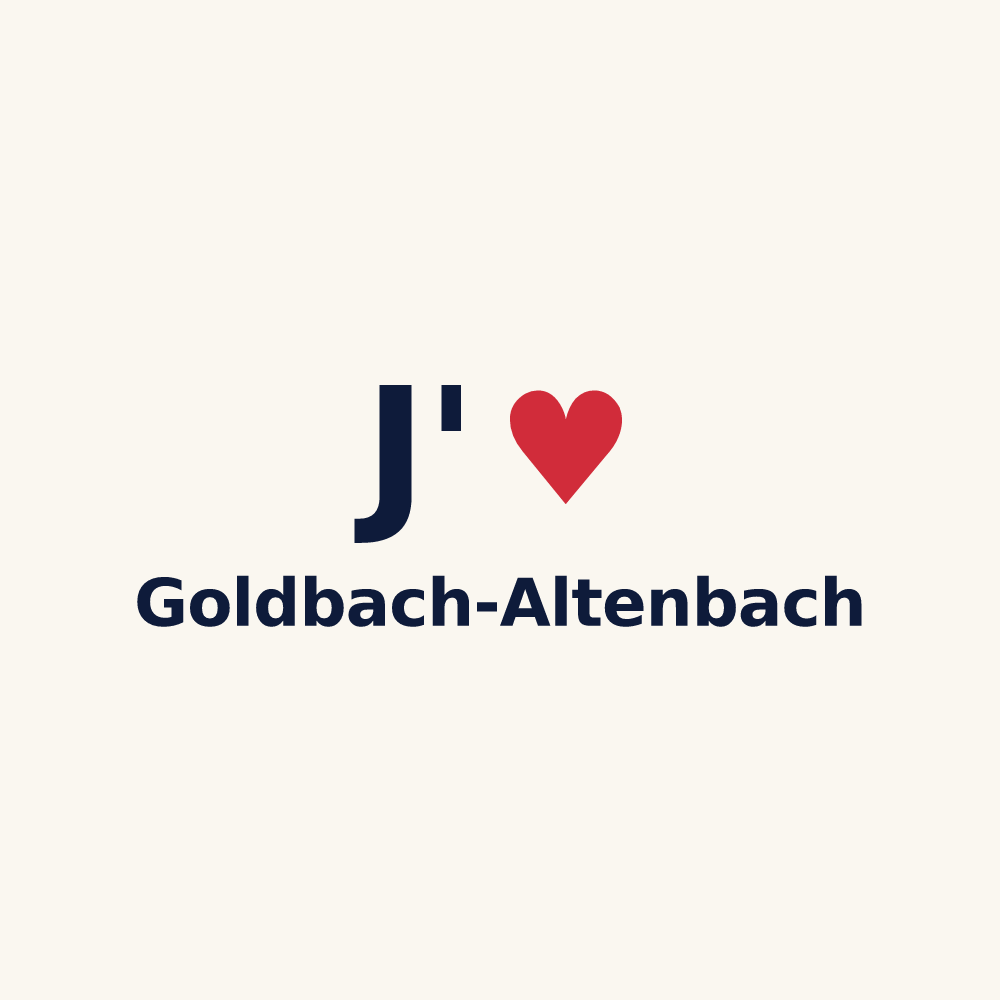 Tasse personnalisée Goldbach-Altenbach — design J'aime Goldbach-Altenbach