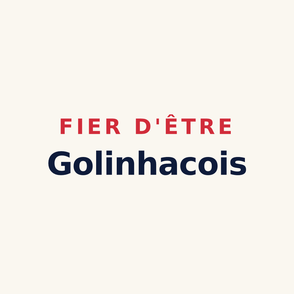 Tasse « Fier d'être Golinhacois » — design pour Golinhac