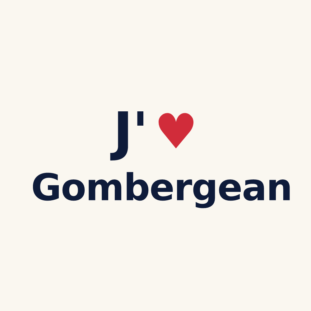 Tasse personnalisée Gombergean — design J'aime Gombergean