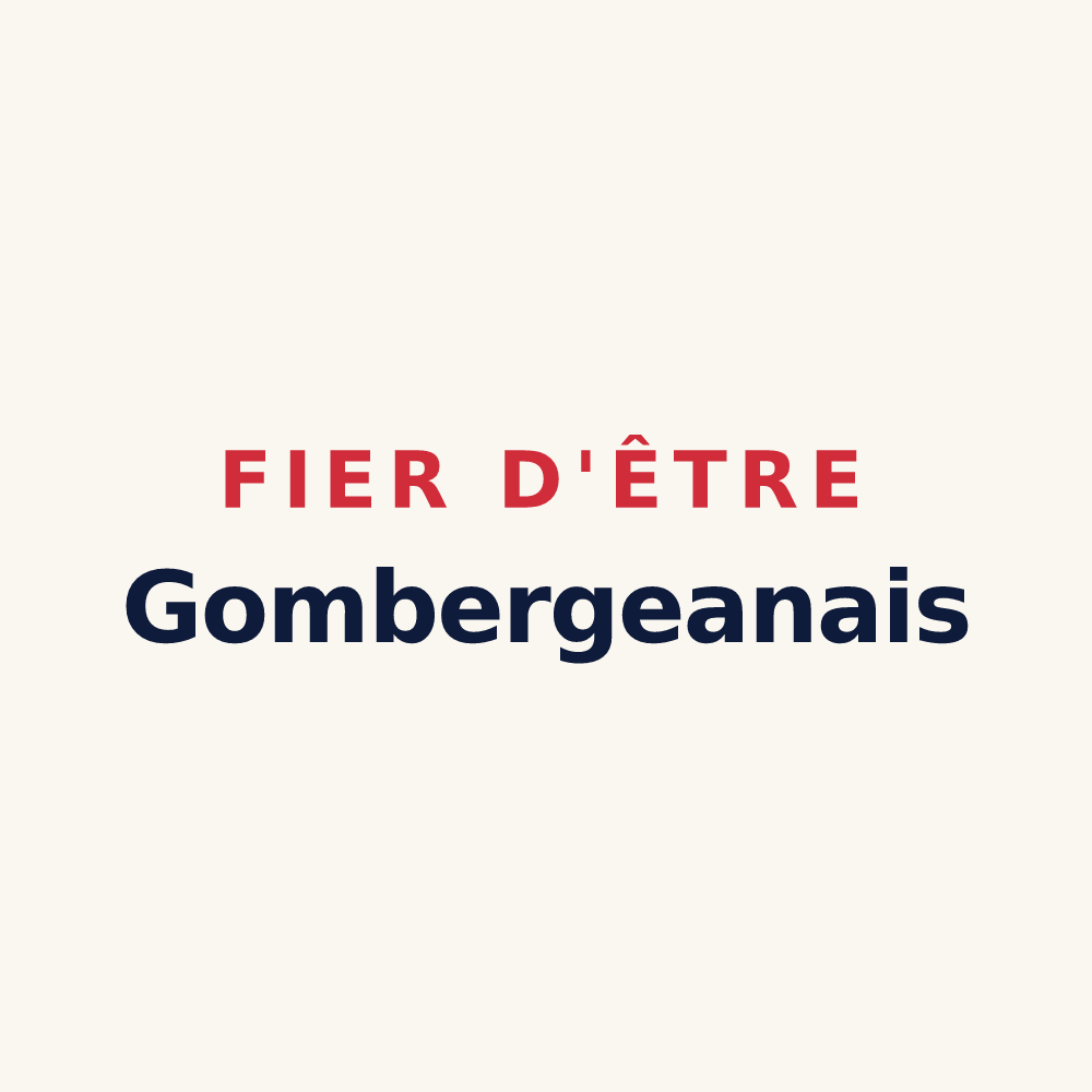 Tasse « Fier d'être Gombergeanais » — design pour Gombergean