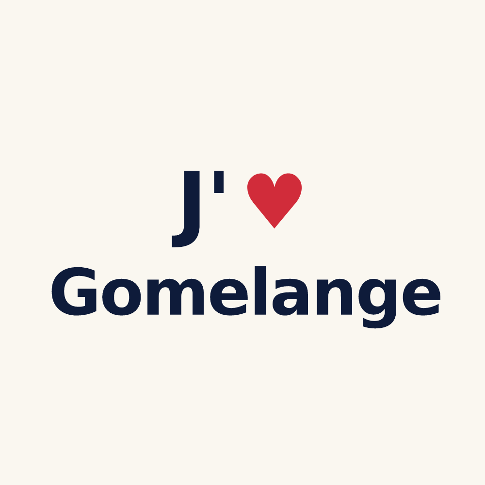 Tasse personnalisée Gomelange — design J'aime Gomelange