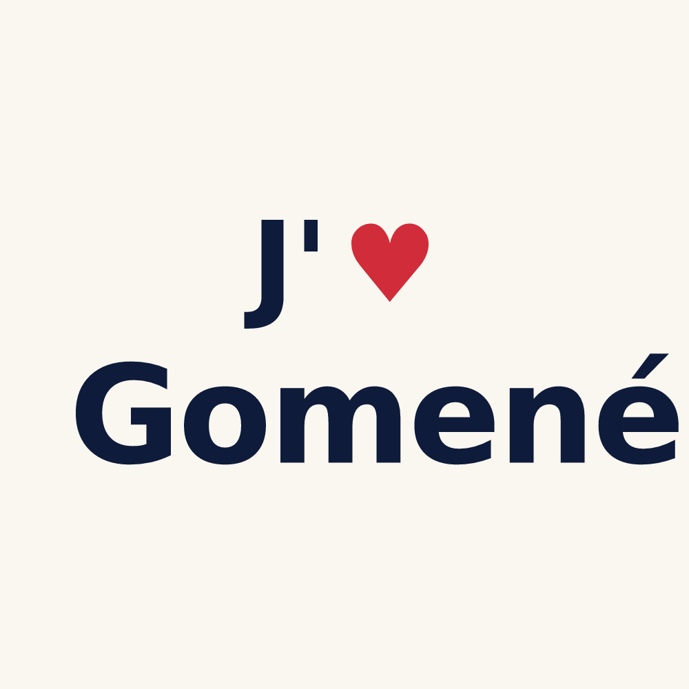 Tasse personnalisée Gomené — design J'aime Gomené