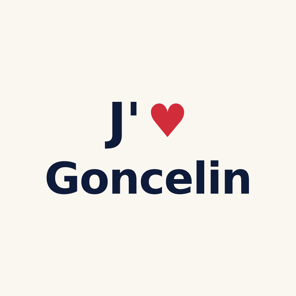 Tasse personnalisée Goncelin — design « J'aime Goncelin » imprimé sur la tasse