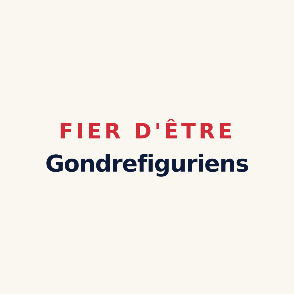 Tasse « Fier d'être Gondrefiguriens » — design pour Gondrecourt-le-Château