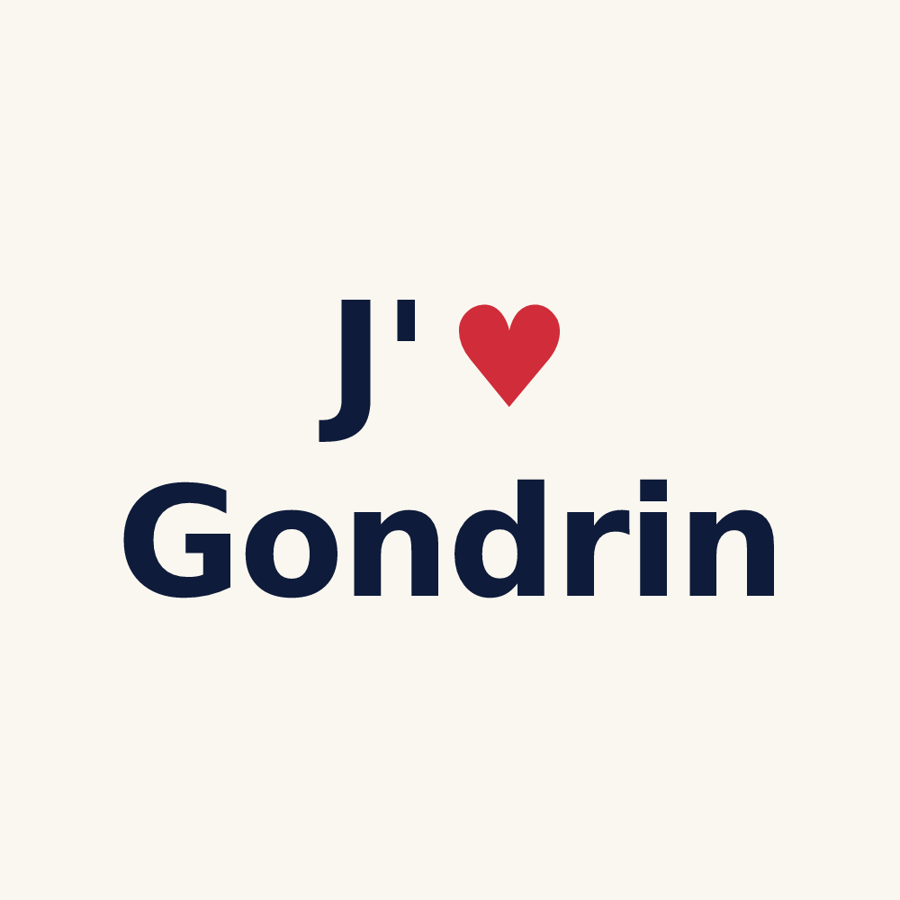 Tasse personnalisée Gondrin — design J'aime Gondrin