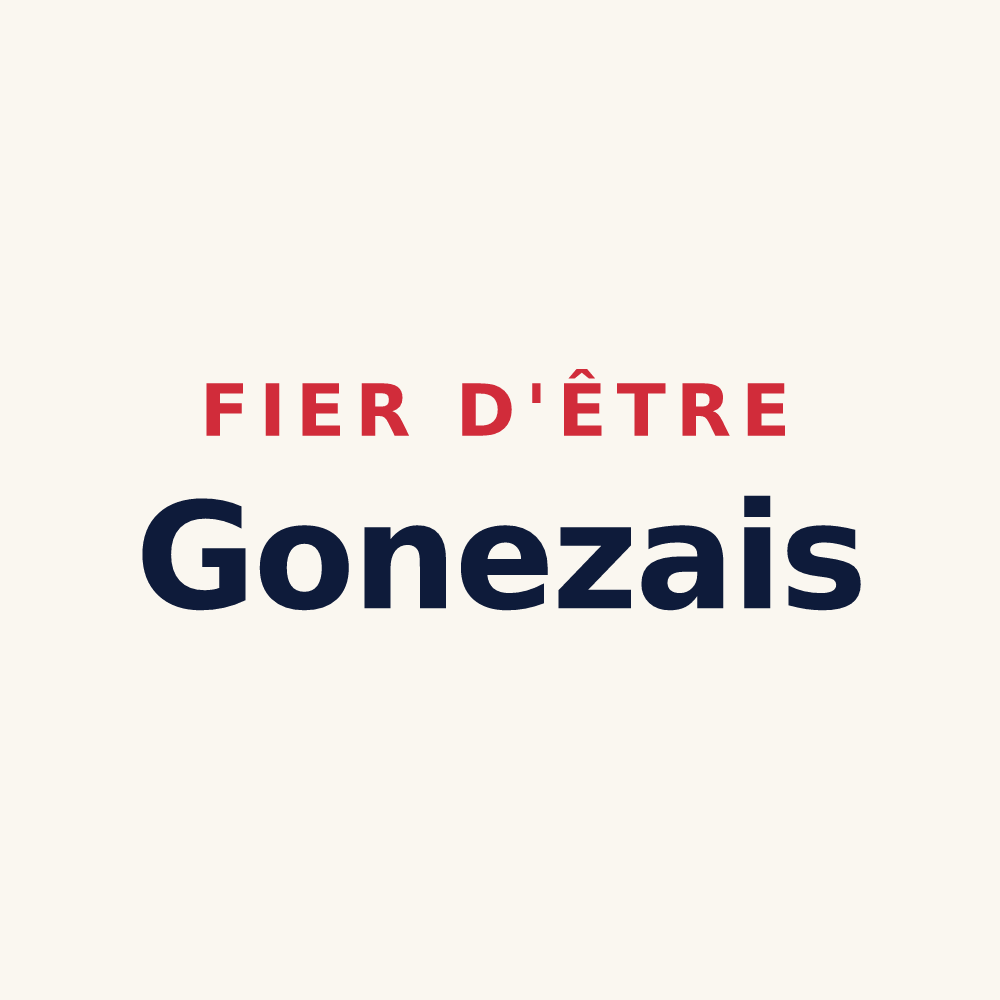 Tasse « Fier d'être Gonezais » — design pour Gonez