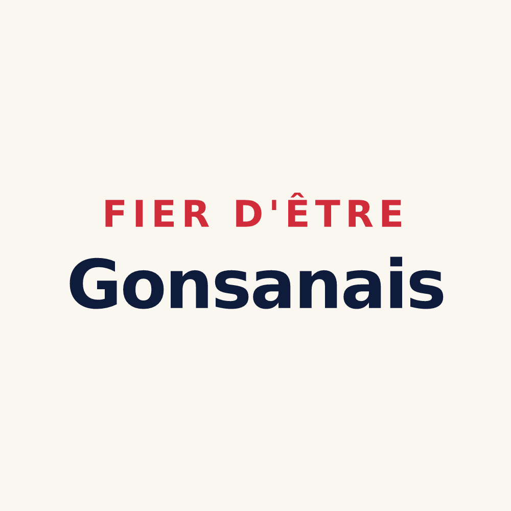 Tasse « Fier d'être Gonsanais » — design pour Gonsans