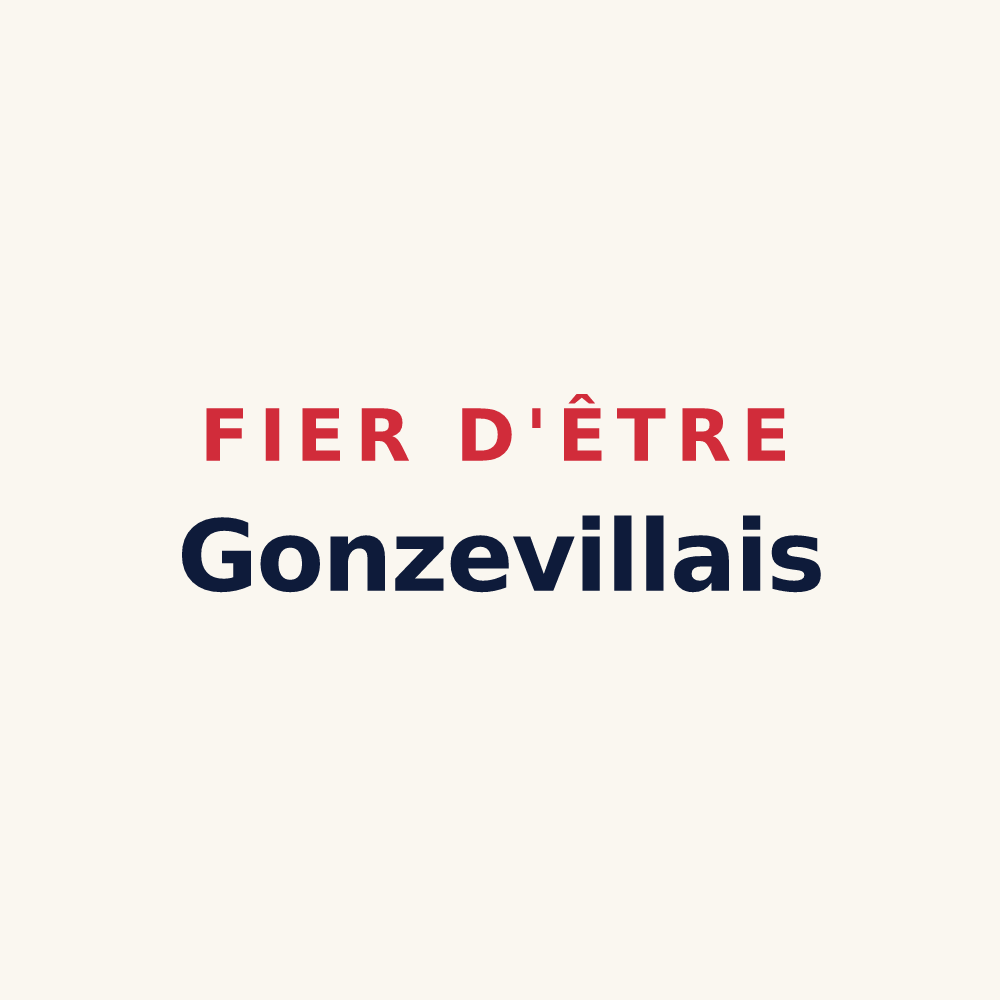 Tasse « Fier d'être Gonzevillais » — design pour Gonzeville